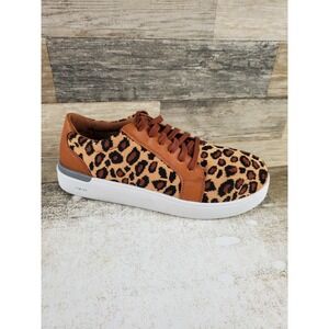 Rockport Works Parissa Womens Work Shoes Sz 6 W Leopard Composite Toe Lace Up